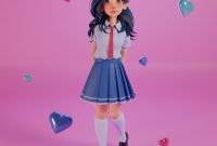 Japanese style Schoolgirl - Finished Projects - Blender Artists Community